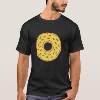 Doughnut med Gult Icing Motif för manar Women Chi T Shirt