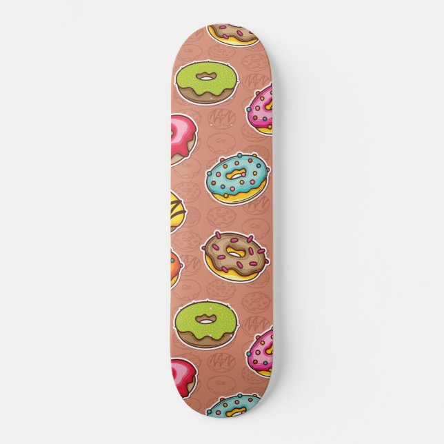 Doughnut Mini Skateboard Bräda 18,5 Cm (Framsida)