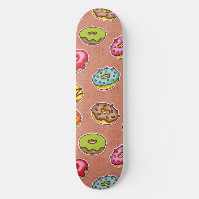 Doughnut  mini skateboard bräda 18,5 cm (Framsida)
