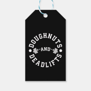 Doughnut och Deadlifts - Carbs - Funny Workout Presentetikett