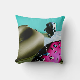 Doughnut och Leksak Robot 02 American MoJo Pillows Kudde