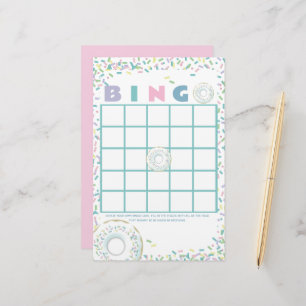 Doughnut och Sprinkles Bingo Stationery Brevpapper