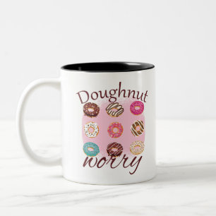 Doughnut Worry Två-Tonad Mugg