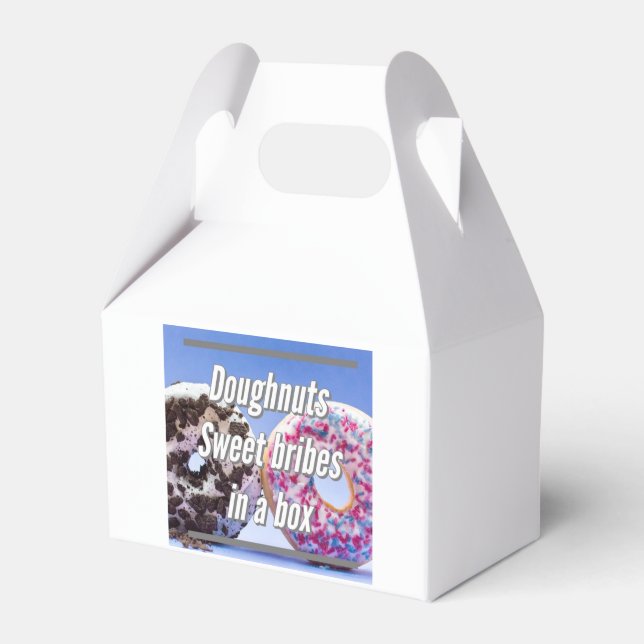 Doughnuts Sweet Bribes In A Box Presentaskar (Framsidan Sidan)