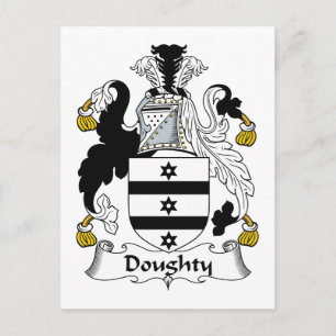 Doughty Family Crest Vykort