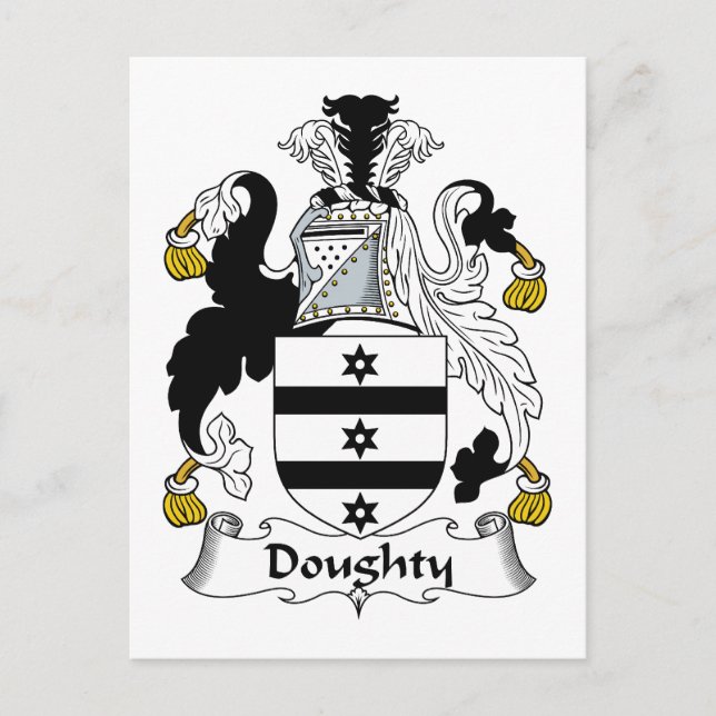 Doughty Family Crest Vykort (Framsida)