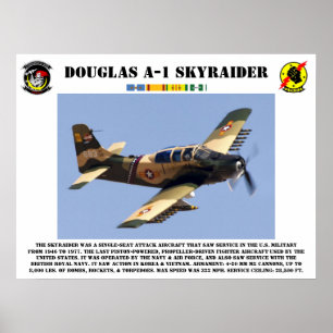 Douglas A-1 Skyraider affisch