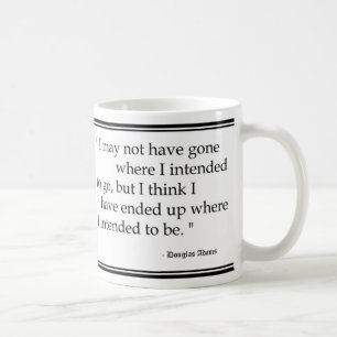 Douglas Adams reser citationstecken Kaffemugg