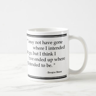Douglas Adams reser citationstecken Kaffemugg