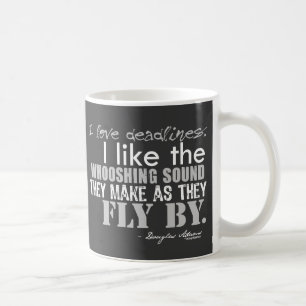 Douglas Adams stopptidcitationstecken Kaffemugg