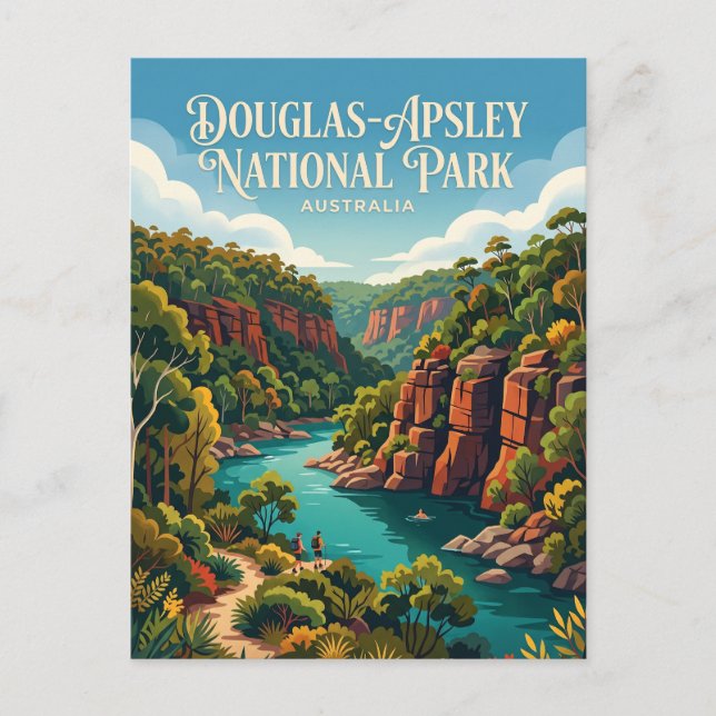 Douglas-Apsley nationalpark Australien Vykort (Framsida)