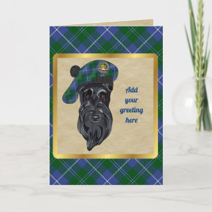 Douglas Badge och Tartan Personlig Card Kort