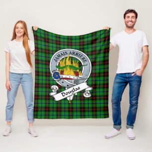 Douglas Black Klan Badge Tartan Play Fleecefilt
