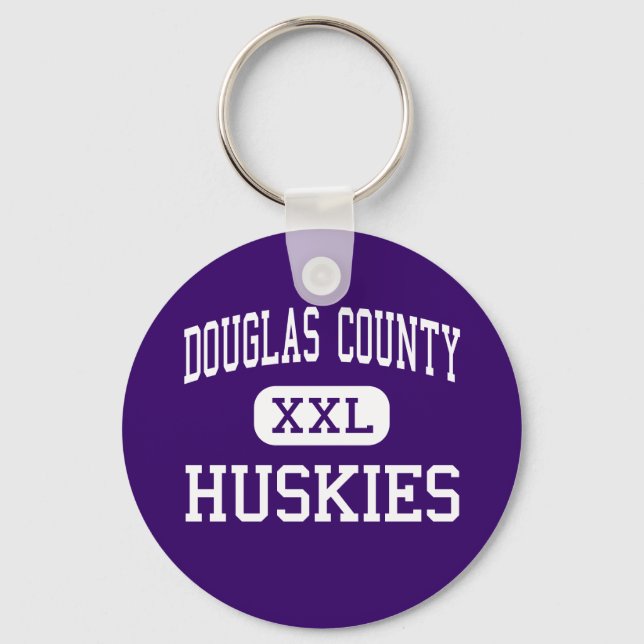 Douglas County - Huskies - High - Castle Sten Nyckelring (Framsida)