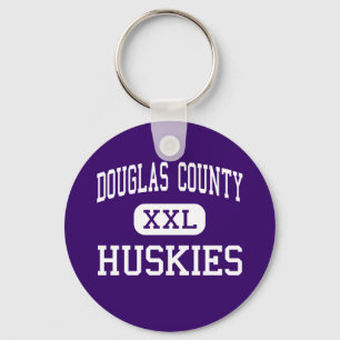 Douglas County - Huskies - kick - slottsten Nyckelring