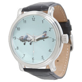 Douglas Dakota DC3 G-AMSV-numrerad uppringning Armbandsur