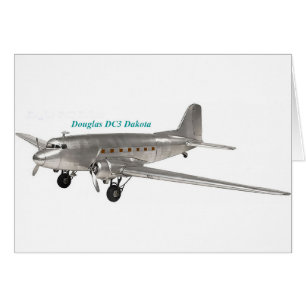 Douglas DC3 Dakota Hälsningskort