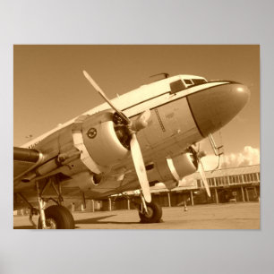 Douglas DC-3/C-47 Closeup Poster