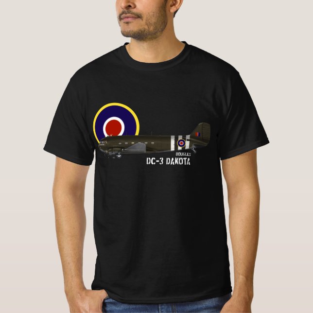 Douglas DC-3 Dakota T Shirt (Framsida)