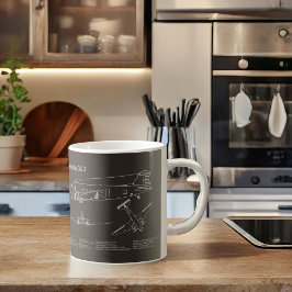 Douglas DC-3 - Flygplan Blåavtryck Teckning Plans  Kaffemugg
