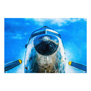 Douglas DC-3-flygplan Fototryck