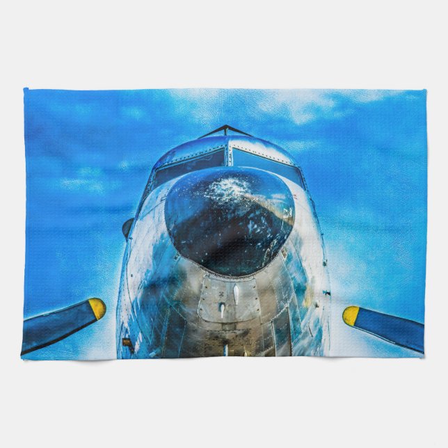 Douglas DC-3-flygplan Kökshandduk (Horisontell)