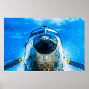 Douglas DC-3-flygplan Poster
