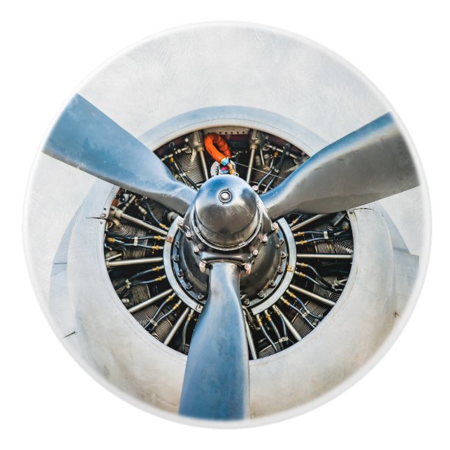 Douglas DC-3-flygplan. Propeller Knopp (Framsidan)