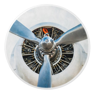 Douglas DC-3-flygplan. Propeller Knopp