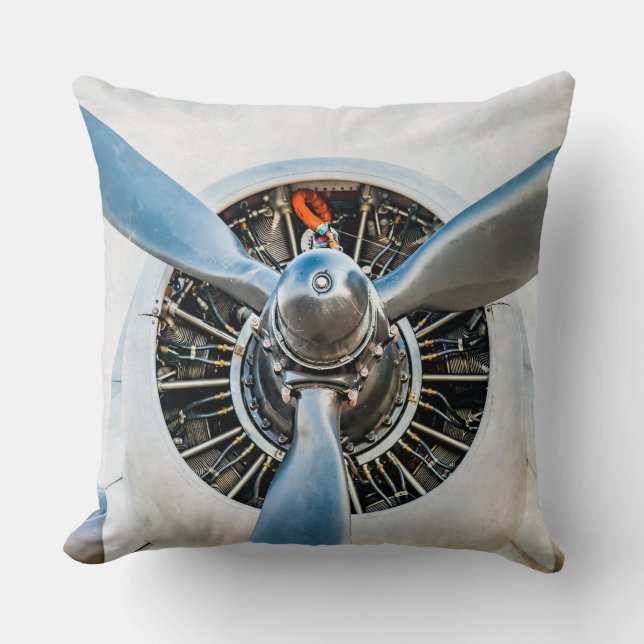 Douglas DC-3-flygplan. Propeller Kudde (Framsida)
