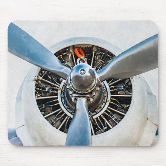 Douglas DC-3-flygplan. Propeller Musmatta (Framsidan)