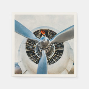 Douglas DC-3-flygplan. Propeller Pappersservett