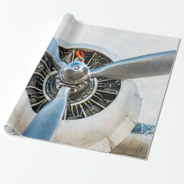 Douglas DC-3-flygplan. Propeller Presentpapper
