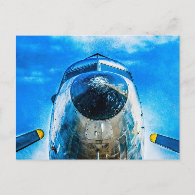 Douglas DC-3-flygplan Vykort (Framsida)
