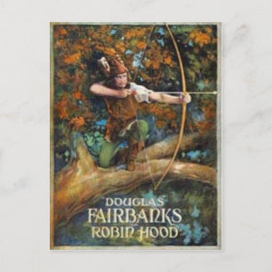 Douglas Fairbanks som Robin Huva Vykort