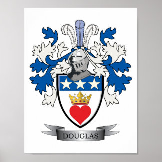 Douglas Family Crest Jackar om Arm Poster