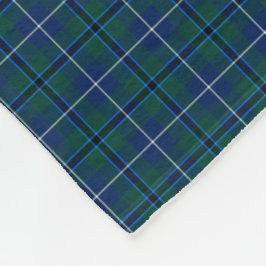 Douglas Family Navy Blue Modern Klan Tartan Fleecefilt