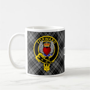 Douglas "FORWARD"-Vapensköld på Grått Douglas Tart Kaffemugg