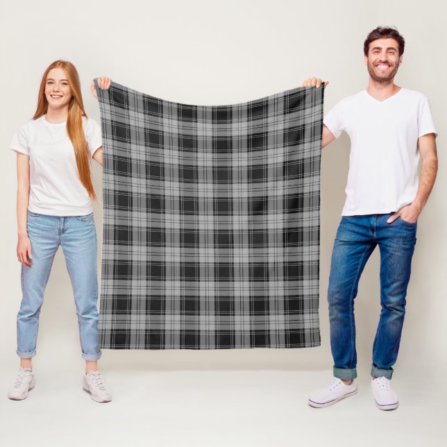 Douglas Grå Plaid Fleecefilt (På plats)