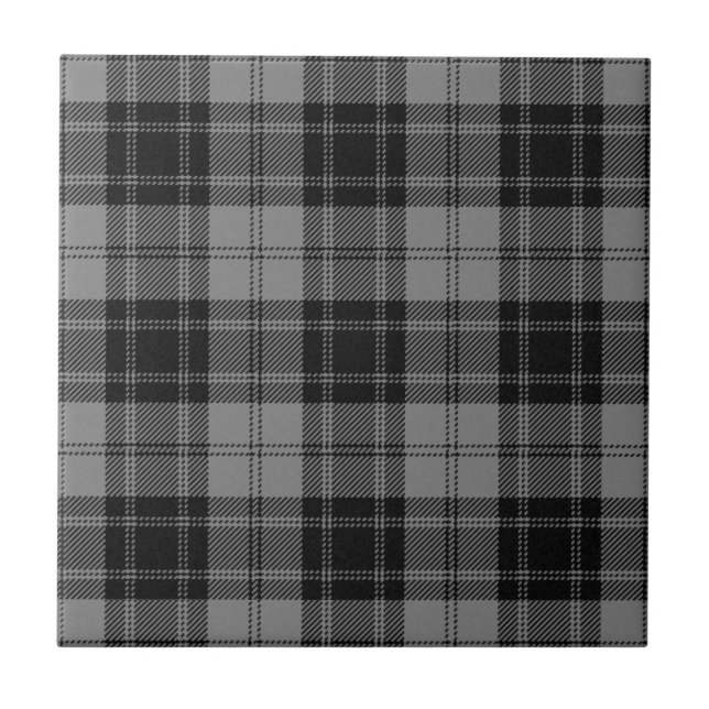 Douglas Grått Klan Hunting Tartan Pput Mönster Kakelplatta (Framsidan)