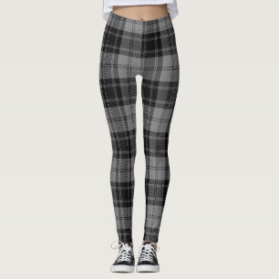 Douglas Grått Tartain Play Black Grått Leggings