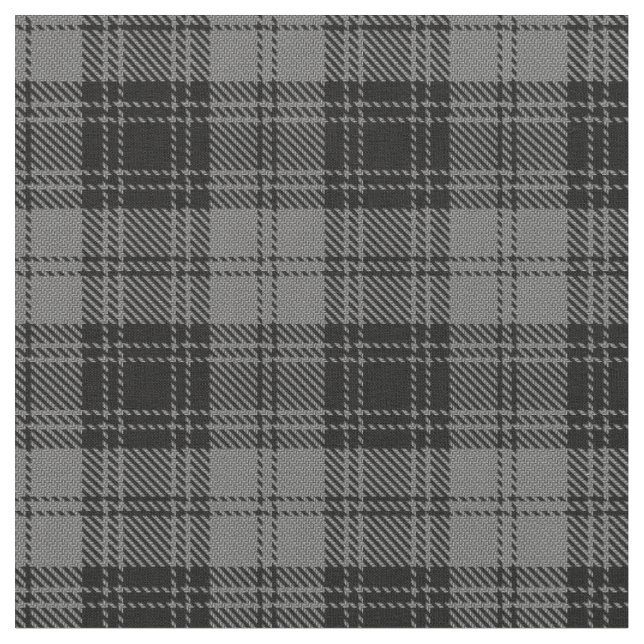 Douglas grey Tartan Tyg (Närbild)