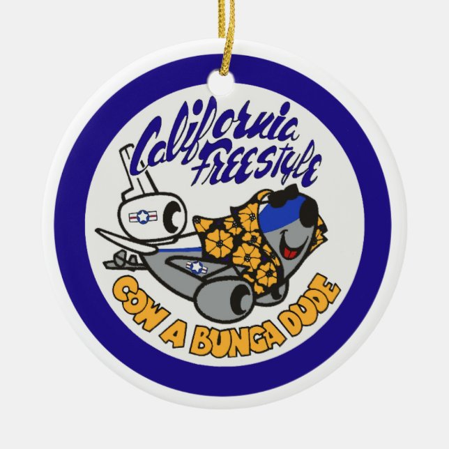 Douglas KC-10 ExtenderKalifornien fristil Julgransprydnad Keramik (Framsidan)