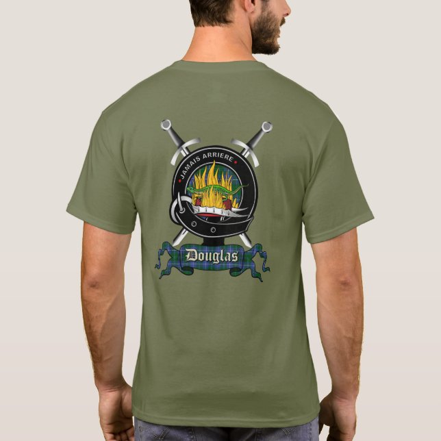 Douglas Klan Badge & Swords T-Shirt (Baksida)