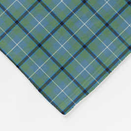 Douglas Klan Light Blue Ancient Tartan Fleecefilt