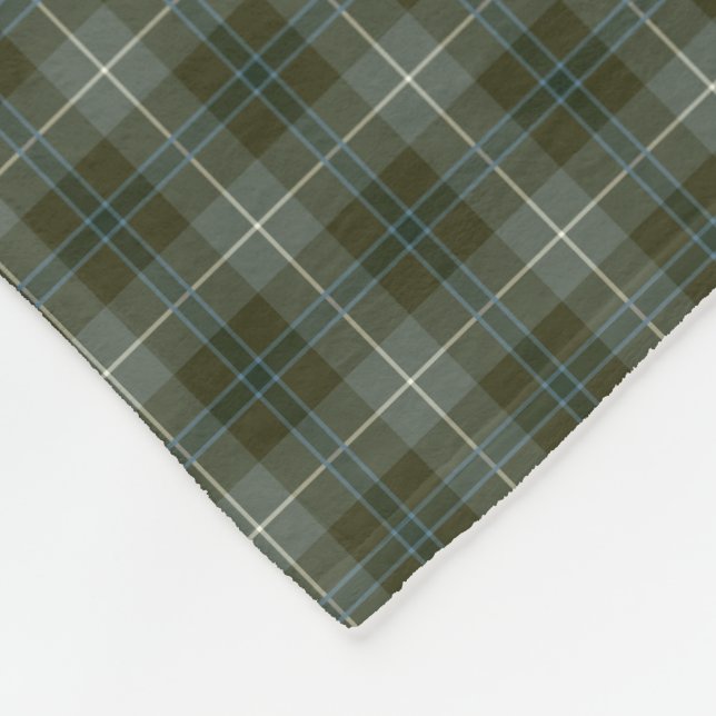 Douglas Klan Loden Grönt Reproduction Tartan Fleecefilt (Hörn)