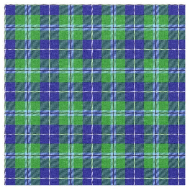 Douglas Klan Tartan Play Scottish Mönster Tyg (Närbild)