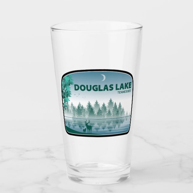 Douglas Lake Tennessee Deer Glaskopp (Framsida)