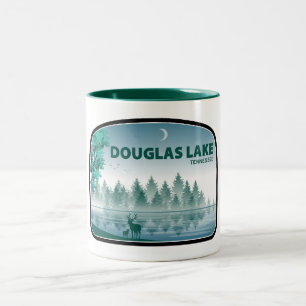 Douglas Lake Tennessee Hjort Två-Tonad Mugg