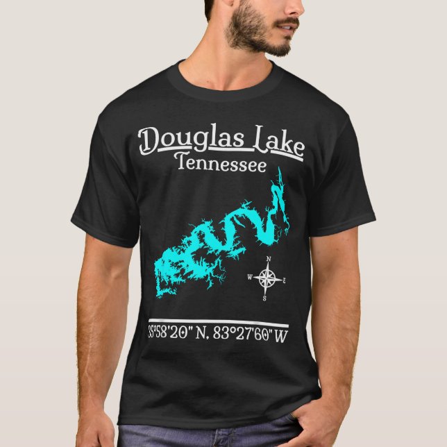 Douglas Lake Tennessee T Shirt (Framsida)